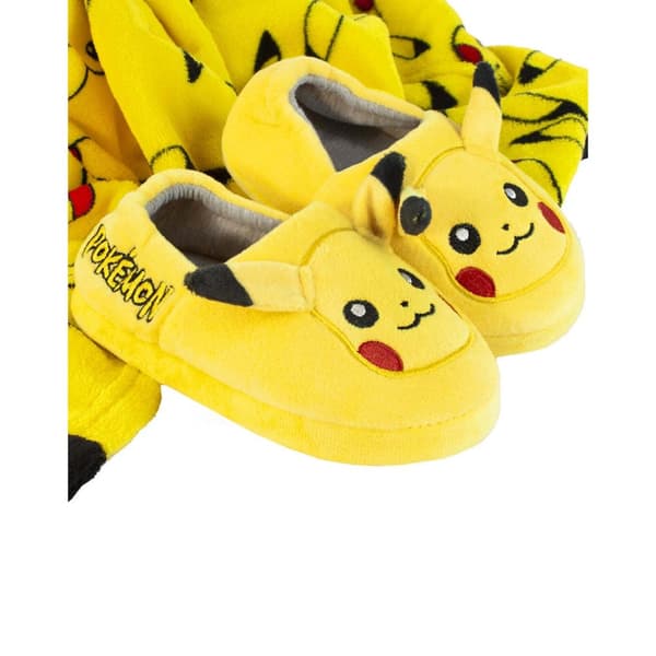 Pokemon Børne/børn Pikachu 3D-tøfler
