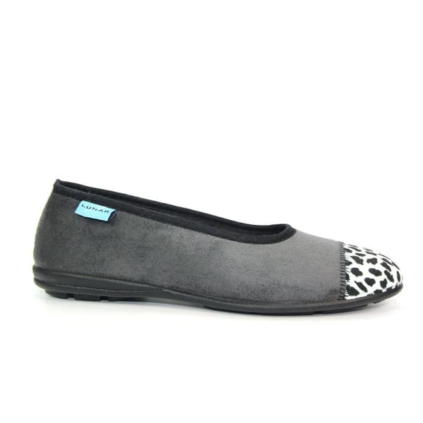 Lunar Womens/Ladies Jessie Leopard Print Slippers