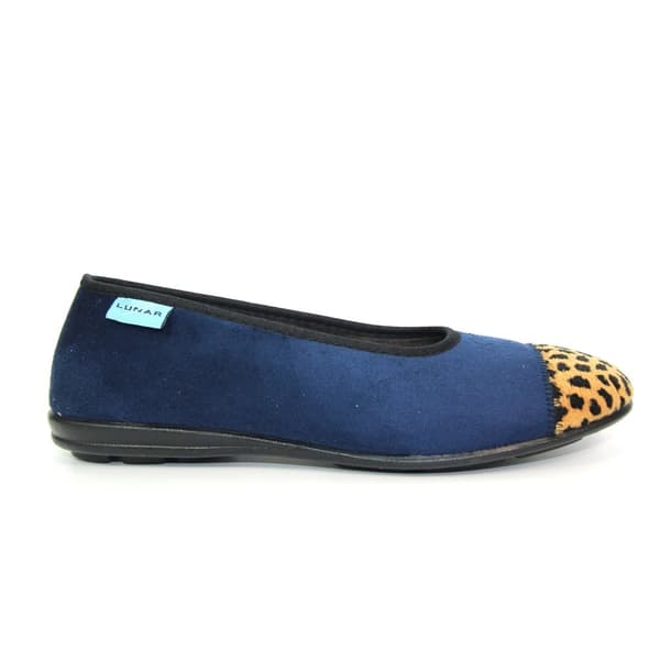 Lunar Womens/Ladies Jessie Leopard Print Slippers