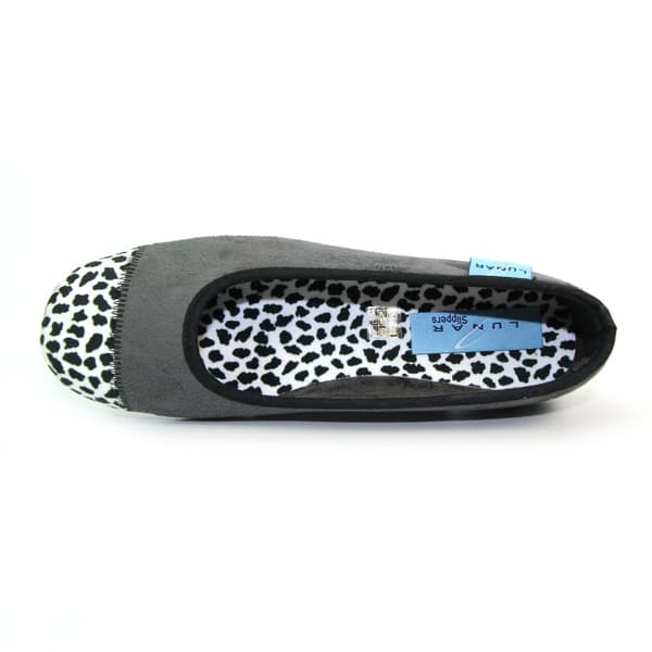 Lunar Womens/Ladies Jessie Leopard Print Slippers