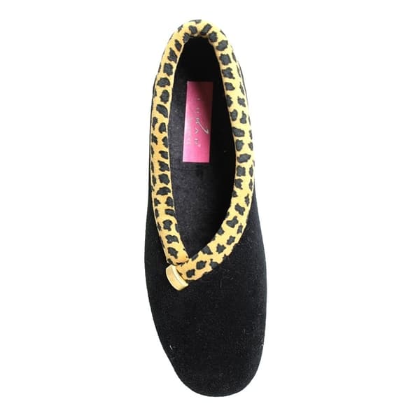 Lunar Kvinnor/Damer Paloma Leopard Print Tofflor