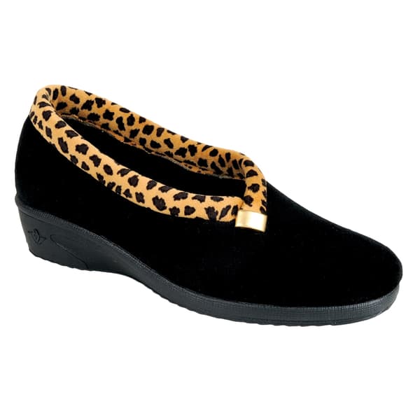 Lunar Kvinnor/Damer Paloma Leopard Print Tofflor