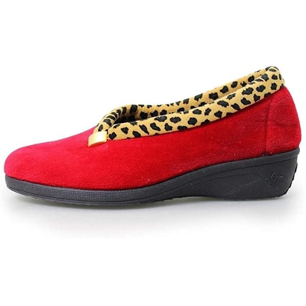Lunar Kvinnor/Damer Paloma Leopard Print Tofflor
