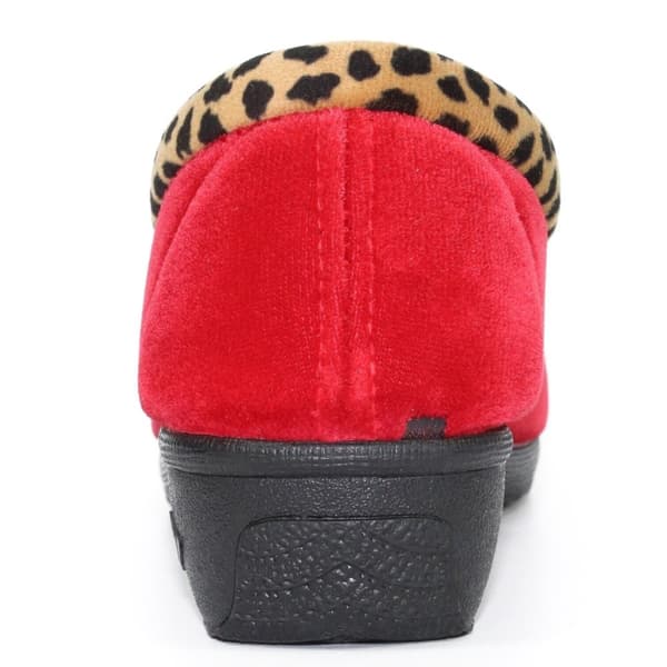 Lunar Kvinnor/Damer Paloma Leopard Print Tofflor