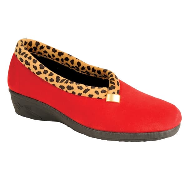 Lunar Kvinnor/Damer Paloma Leopard Print Tofflor