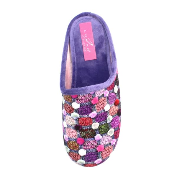 Lunar Womens/Ladies Crackle Slippers