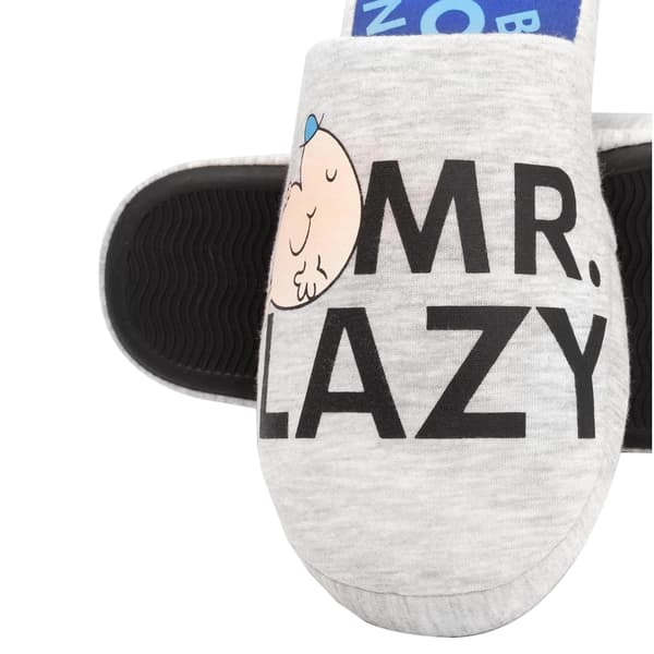 Mr Men Mens Mr Lazy Slippers