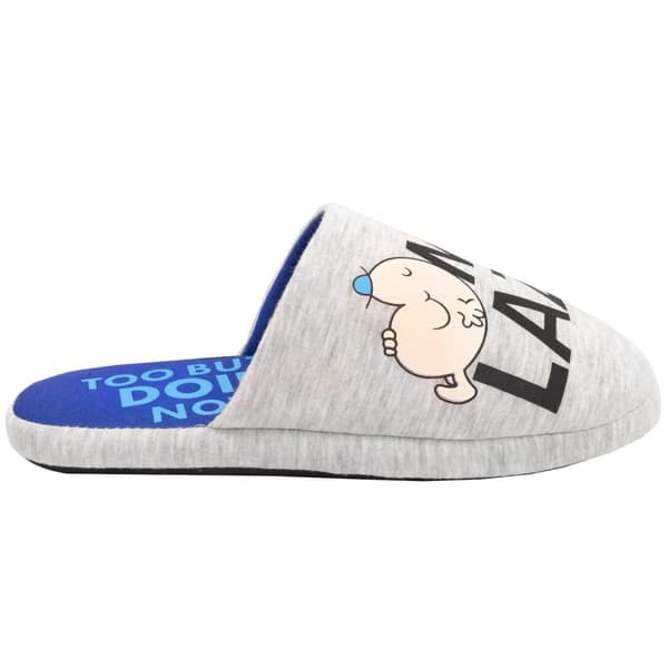 Mr Men Mens Mr Lazy Slippers