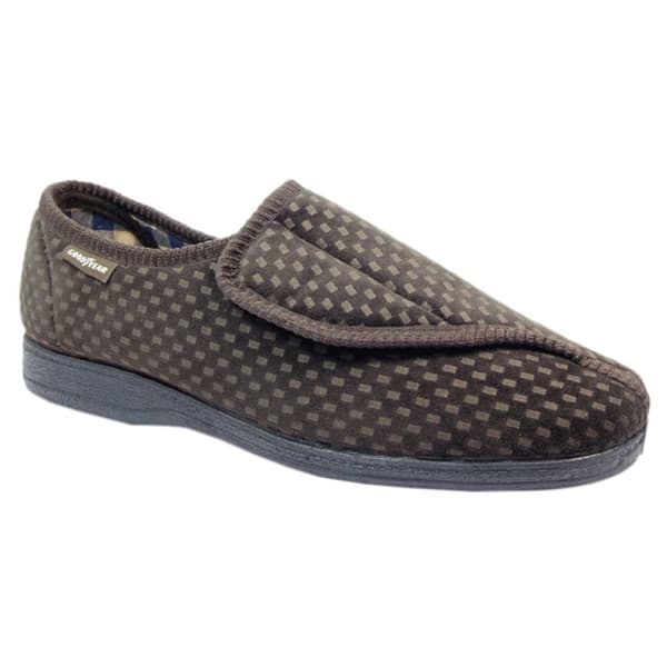 Goodyear Mens Columbus II Checked Slippers