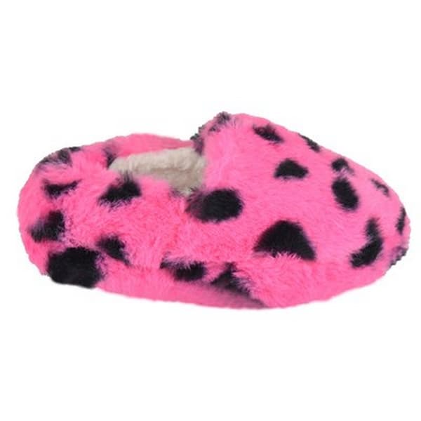 Slumberzzz Childrens/Kinds Leopard Print Slippers
