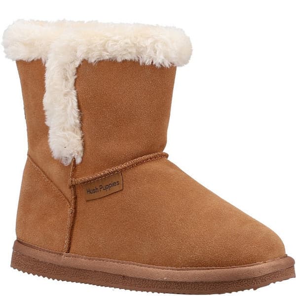 Hush Puppies Flickor Ashlynn mocka tofflor Tan 1 UK