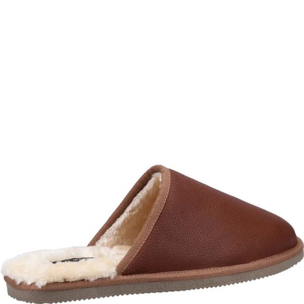 Hush Puppies Mens Coady Leather Slippers