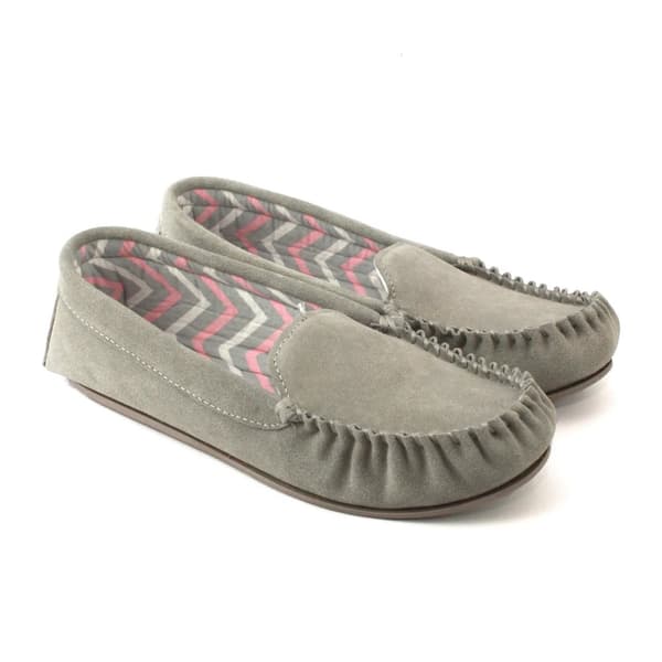 Eastern Counties Leather Womens/Ladies Ffion Suede Moccasins Grey 8 UK