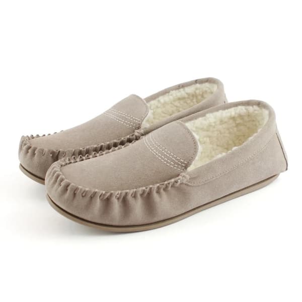 Eastern Counties Leather Womens/Ladies Bethany Berber Suede Moccasins Stone 6 UK