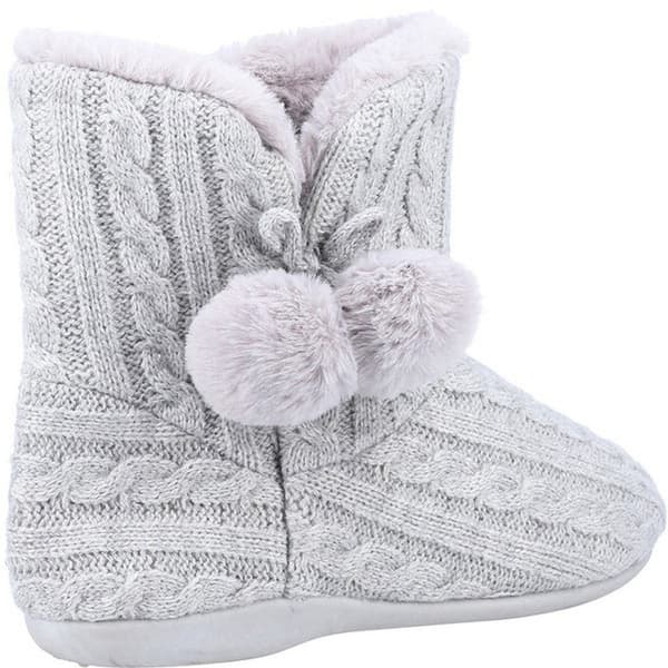 Fleet & Foster Womens/Ladies Apple Pom Pom Slippers