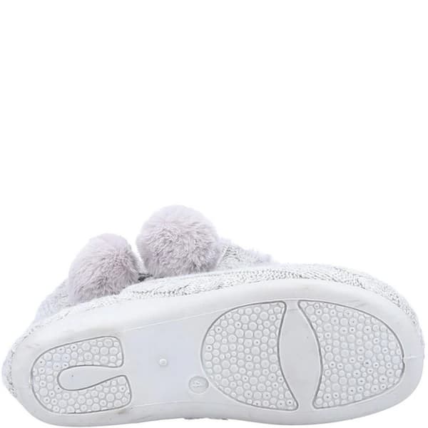 Fleet & Foster Womens/Ladies Apple Pom Pom Slippers