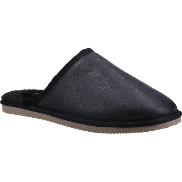 Hush Puppies Mens Coady Leather Slippers