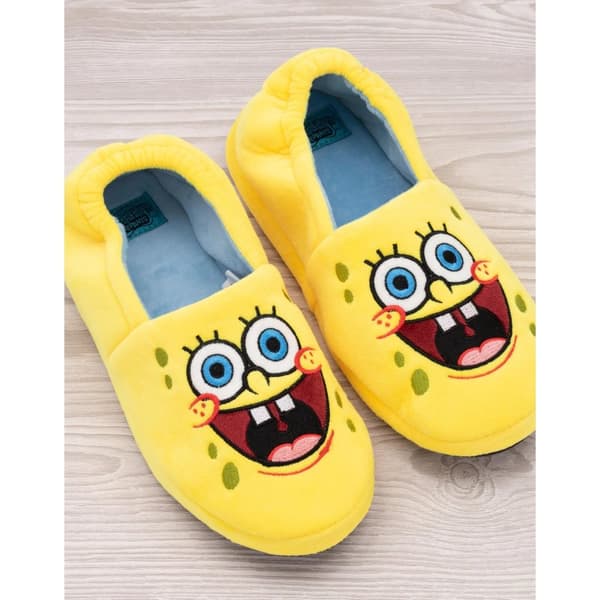 SpongeBob SquarePants Mens Face Slippers