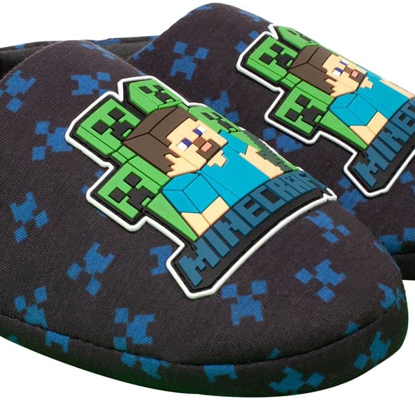 Minecraft Boys Creeper Slippers
