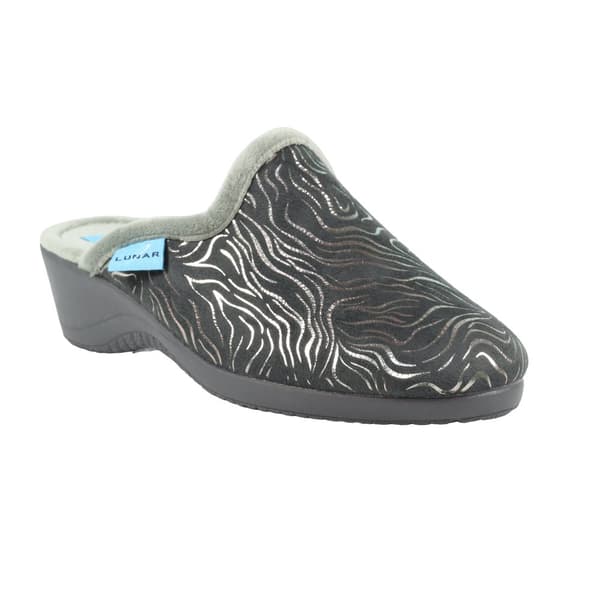 Lunar Womens/Ladies Darlene Wedge Slippers