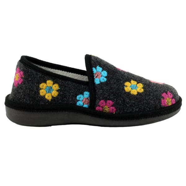 Lunar Womens/Ladies Sepal Felt Slippers