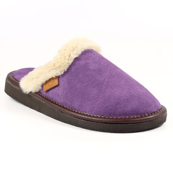 Lazy Dogz Womens/Ladies Otto - tofflor i mocka med fuskpälskant