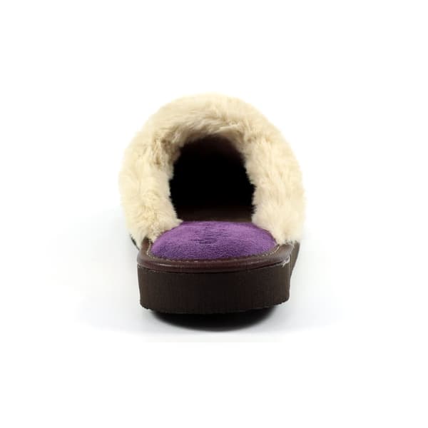 Lazy Dogz Womens/Ladies Otto - tofflor i mocka med fuskpälskant