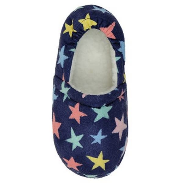 Slumberzzz Childrens/Kids Star Print Fleece Lined Slipper