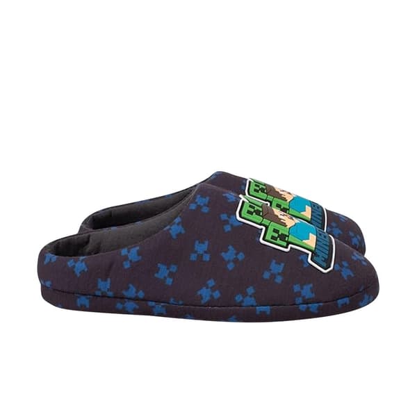 Minecraft Boys Creeper Slippers
