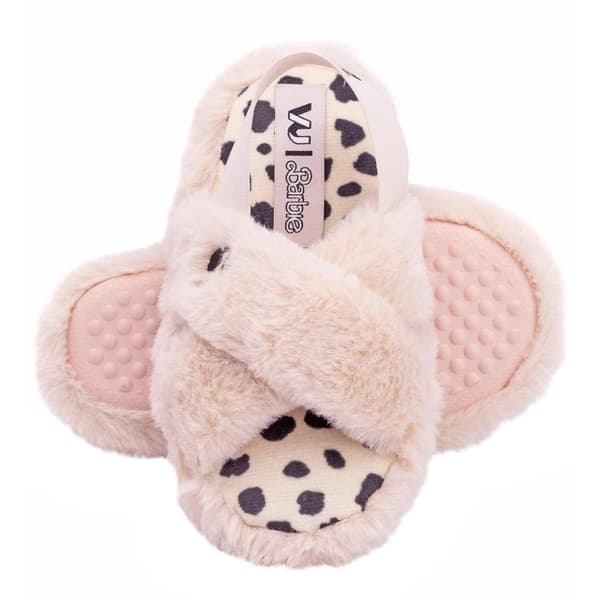 Barbie Girls Faux Fur Slip-on Slippers