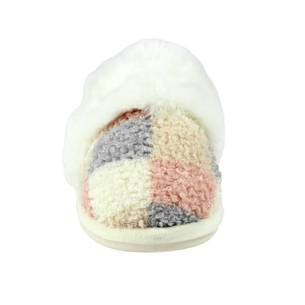 Lunar Womens/Ladies Kayden Faux Fur Lined Slippers