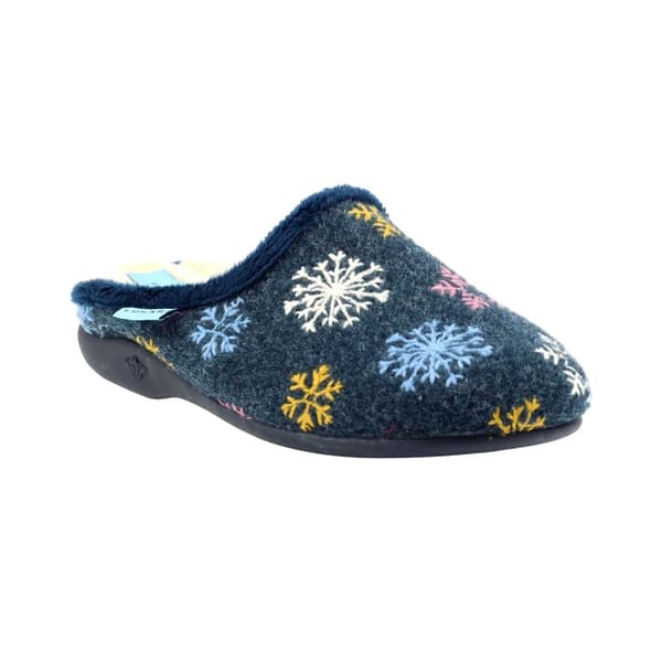 Lunar Womens/Ladies Juniper Snowflake Slippers
