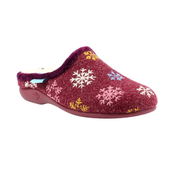 Lunar Womens/Ladies Juniper Snowflake Slippers