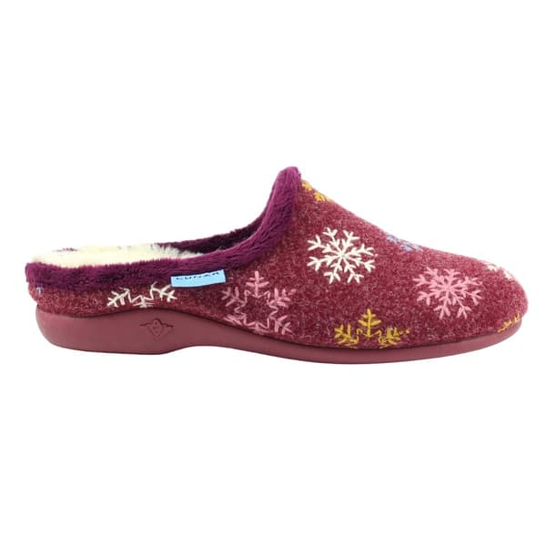 Lunar Womens/Ladies Juniper Snowflake Slippers