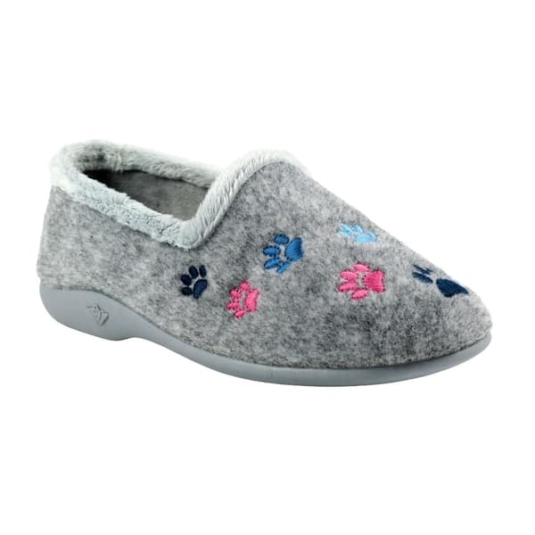 Lazy Dogz Womens/Ladies Charley Paw Print Slippers