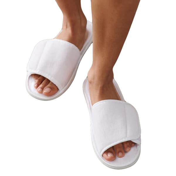 Towel City Unisex Adult Open Toe Slippers