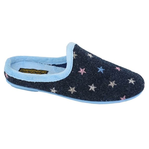 Sleepers Womens/Ladies Ellie Star Motif Mule Slippers