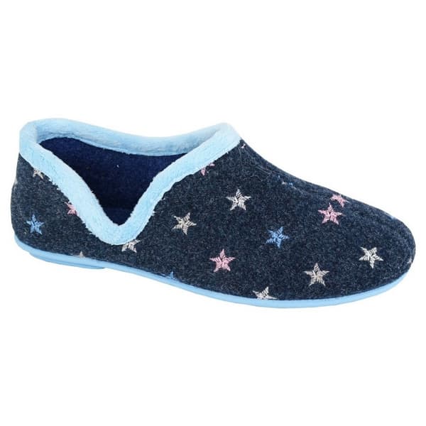 Sleepers Womens/Ladies Aria Star Motif Knitted Slippers