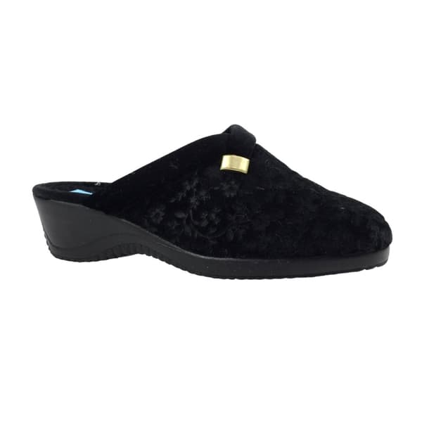 Lunar Womens/Ladies Amaretto Mule Slippers Black 6 UK