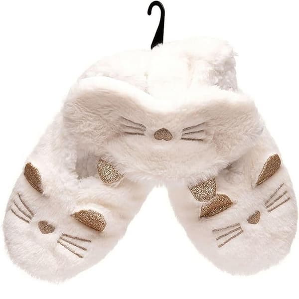 Foxbury Womens/Ladies Cat Slipper & Mask Set