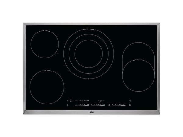 AEG HK854870XB, Sort, Innebygget, Keramisk, Glass, 4 zone(s), 4 zone(s) Sort