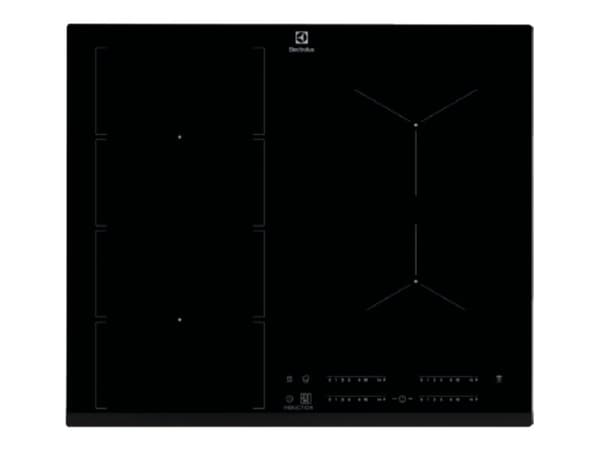Electrolux EIV654 - Induksjonskomfyrtopp - 4 plater - Nisje - bredde: 56 cm - dybde: 49 cm - med avfaset front - svart Sort