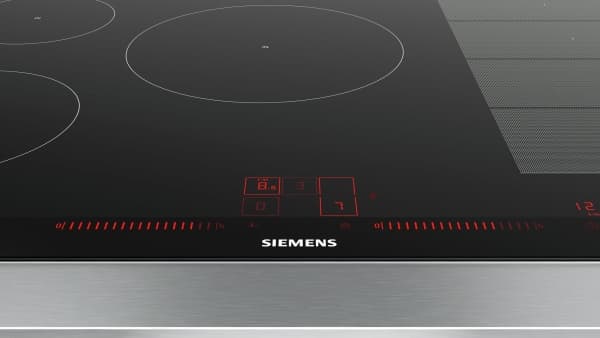 Siemens EX875LVC1E kokeplate Sort, Rustfritt stål Innebygget Sonebasert induksjon 5 zone(s)