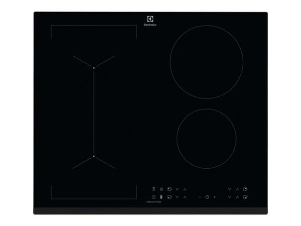 Electrolux SÉRIE 700 LIV6343 - Induksjonskomfyrtopp - 4 plater - Nisje - bredde: 56 cm - dybde: 49 cm - med avfaset front - svart
