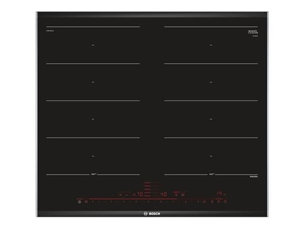 Bosch PXX675DC1E ComfortDesign med PerfectFry-stegesensor og FlexInduction Sort, Rustfritt stål