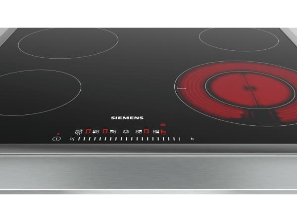 Siemens iQ300 ET645FFN1E, Sort, Innebygget, 60 cm, Keramisk, 4 zone(s), 4 zone(s)