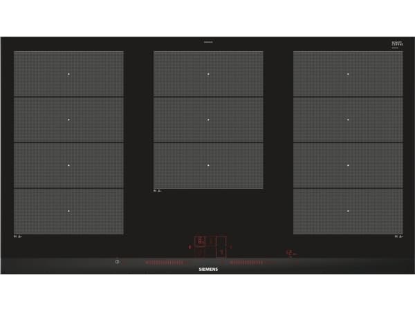 Siemens EX975LXC1E kokeplate Sort, Rustfritt stål Innebygget Sonebasert induksjon 5 zone(s)