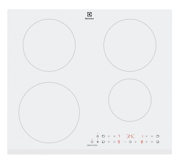 Electrolux LIR60430BW, Vit, Inbyggd, 60 cm, Induktionshäll med zon, 4 zone(s), 4 zone(s)