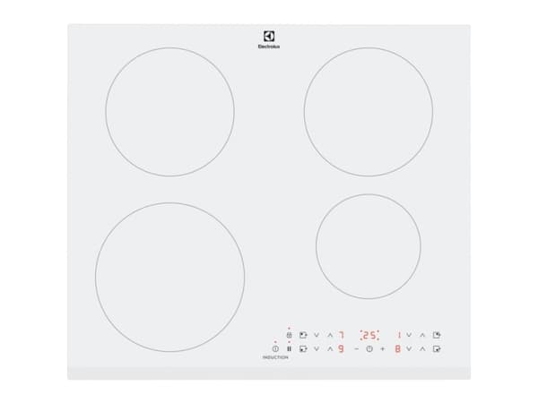 Electrolux LIR60430BW, Vit, Inbyggd, 60 cm, Induktionshäll med zon, 4 zone(s), 4 zone(s) Vit