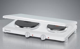 Rommelsbacher THL 3097/A, Hvit, Benkeplate, Innebygde kokeplater, 2 zone(s), 2 zone(s), Stor Hvit